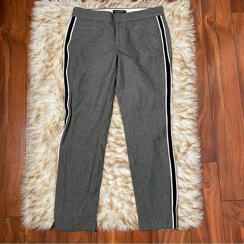 Banana Republic Sloan side stripe ankle pant